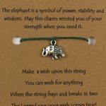 Charmed Greetings, Wish Bracelet, Strength Elephant Charm, Thoughtful Card