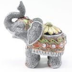 Feng Shui 5″(H) Elephant Wealth Lucky Figurine Home Decor Housewarming Gift US Seller