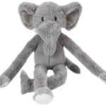 Swingin Safari Elephant 22-Inch Large Plush Dog Toy with Extra Long Arms and Legs with Squeakers