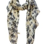 GERINLY Animal Print Scarves: Cute Elephant Pattern Wrap Scarf For Women