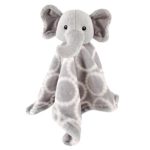 Hudson Baby Animal Friend Plushy Security Blanket, Gray Elephant