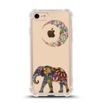 iPhone 7 Shock Absorbent Case (4.7 inch screen), Moon Elephant Design