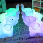 Buyusee 2Pcs/Pack Elephant Shape Color Changing LED Night Light Lamp Venue Party Decor