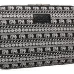 KAYOND Black Elephant Patterns Canvas Fabric 11 Inch Laptop / Notebook Sleeve Macbook / Macbook Air Sleeve Case Dell / Hp /Lenovo/ Ausa / Acer /Samsung Ultrabook Bag Cover (11.6, Black)