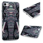 iPhone 7 Case (4.7″), YOKIRIN Printed Slim Fit & Lightweight Flexible Hard PC Back Protective Cover Transparent Crystal Clear Scratch-Proof Bumper Case for iPhone 7 (2016) – Tribal Elephant