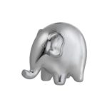 Prinz 6 X 3.5 X 5 Inch Silver Ceramic Elephant bank