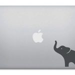 Grey Elephant Macbook Decal – Sticker Removable Vinyl Skin for Apple Macbook Pro Air Mac Laptop – G001-GREY