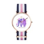 Rose Gold Lifestyle Quartz Watch – Cute Elephant – I Love Animals