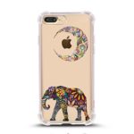 iPhone 7 Plus Shock Absorbent Case (5.5 inch screen), Moon Elephant Design