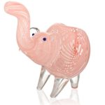 EPIC 5 Inch Glass Pink Elephant Bubbler