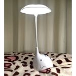WOMHOPE Cute Elephant Children’s Night Lights Flexible Angles Desk Lamp – Design Button Touch Sensor Control 3-Level – Rechargeable – for Kids,Baby,Children (White)
