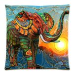 Moslion Aztec Elephant Decorative Pillow Case Protector 18×18 Inch