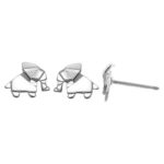 Boma Sterling Silver Origami Elephant Stud Earrings
