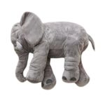 MorisMos Stuffed Elephant Plush Pillow Toy Grey 24 inch/60cm