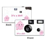 5 Pack Elephant in Pink Disposable Cameras, baby shower cameras, birthday cameras from CustomCameraCollection WM-51093-C