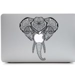 iCasso Animal Removable Vinyl Decal Sticker Skin for Apple Macbook Pro 11/13/15 inch Apple Macbook Air 11/12/13 inch Unibody 13 Inch Laptop (Elephant_1)