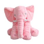MorisMos Elephant Pillow Stuffed Animal Toy Plush Toy for Baby Children Kids Gift Pink 24 inch (60x45x25cm)