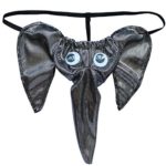 iEFiEL Sexy Mens Elephant Underwear Pouch Briefs Thongs Funny G-string T-back