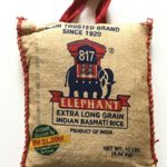 817 Elephant EXTRA LONG GRAIN Indian Basmati Rice – 10 lbs (4.54kg)