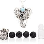 Eternal Elephant Aromatherapy Necklace 2 Piece Diffuser Locket Bottle Kit