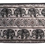 Cosmetic Makeup Pencil Pen Case Purse Bag Elephant Canvas Unique Handmade