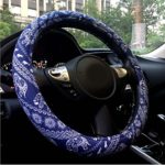 Rayauto Automotive Ethnic Flax Cloth Cute Elephant Universal Car Steering Wheel Cover