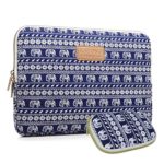 Kayond KY-23 Canvas Fabric Sleeve for 14.1-Inch Laptops – Elephant Patterns