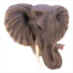 Gifts & Decor Noble Elephant Wall Lifelike Majestic Decorative Plaque
