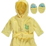Luvable Friends Woven Terry Baby Bath Robe with Slippers