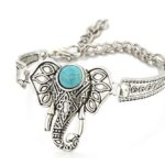 Creativelife Bohemian Style Turquoise Elephant Bracelet