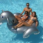 9′ Water Sports Inflatable Giant Elephant Swimming Pool Ride-On Lounger