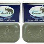 Dead Sea Mud Soap 8.8 oz (2 units – 4.4 oz bars) All Natural Face Body Cleanser by Natural Elephant