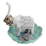 Evelots Elegant Good Luck Elephant Jewelry Ring Holder, Jewelry Stand