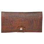 Handcraft Women’s Leather Elephant Emboss Wallet