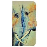 iphone 6S Case – Love Elephants Pattern PU Leather Wallet Case Stand Cover with Cash Card Slots for Apple iphone 6 6S