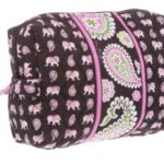 Vera Bradley Large Cosmetic Bag in Pink Elephants