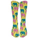Unisex Cotton Elephant Patterns Compression Sports Socks