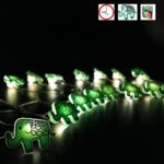 Battery Operated String Lights Elephant with Timer Control 20 Micro LED Wire Lights Waterproof Outdoor for Garden,Patio,Christmas,Holiday,Valentine’s Day(ELE)