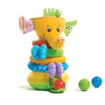 Tiny Love Musical Stack and Ball Game, Yellow Elephant