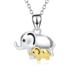 Elephant Jewelry 925 Sterling Silver Good Lucky Elephant Earrings Necklace Set for Women Girls