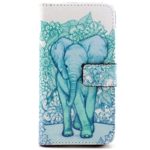 Galaxy S6 case,JanCalm [Perfect Fit] [Kickstand] NEW Pattern Premium PU Leather Wallet [Card/Cash Slots] Flip Case Cover for Samsung Galaxy S 6Including -ONE Crystal Pen (Elephant)