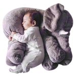 Romanstii Plush Baby Soft Elephant Sleep Pillow Large Animal Doll Kids Toys 23.5Inch … (Gray)