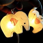 Battery AA Handmade White Color Elephant Zoo Animal Plant Paper Lantern String Light Kid Bedroom Light Display Garland Colorful