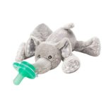 Nookums Paci-Plushies Elephant Buddies – Pacifier Holder (Includes New One-Piece Pacifier)