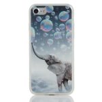 iPhone 7 Case Anti-Slip Anti-scratch Hard Back Cover TPU Bumper Case 4.7-inch (elephant & bubbles)