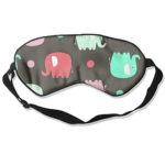 Elephant A Silk Sleep Mask Super Soft Comfortable Smooth Sleeping Mask Eye-shade With Adjustable Strap For A Full Nights Sleep