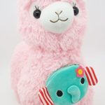 18″ LARGE Pink Color Alpaca Llama Plush Toy Doll with Elephant Coin Purse ~US SELLER~