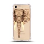 iPhone 7 Shock Absorbent Case (4.7 inch screen), elephant face portrait Design