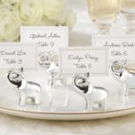 Kate Aspen “Lucky in Love” Lucky Elephant Place Card/Photo Holder with Silver Finish, Package of 96