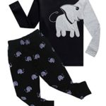 Boys Pajamas Kids Elephant Pjs Toddler Sleepwear Set 100% Cotton Size 2-7